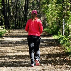 Female running 